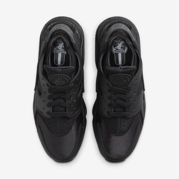 Women's Nike Air Huarache Trainers Black / Dark Grey | NK157GPY