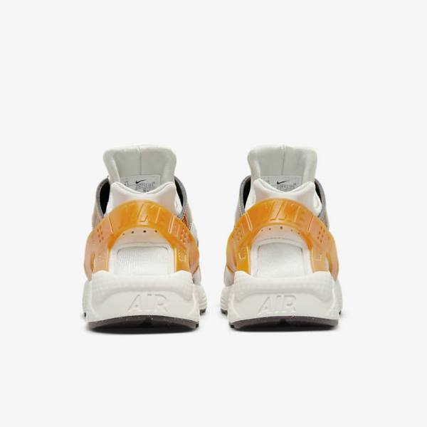 Women's Nike Air Huarache Trainers Brown / Light Beige / Yellow | NK938NQM