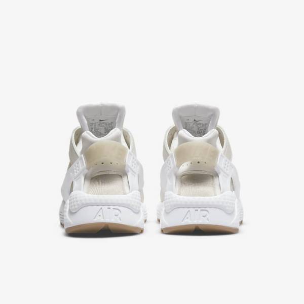 Women's Nike Air Huarache Trainers Khaki / Light Brown / White | NK412MWH