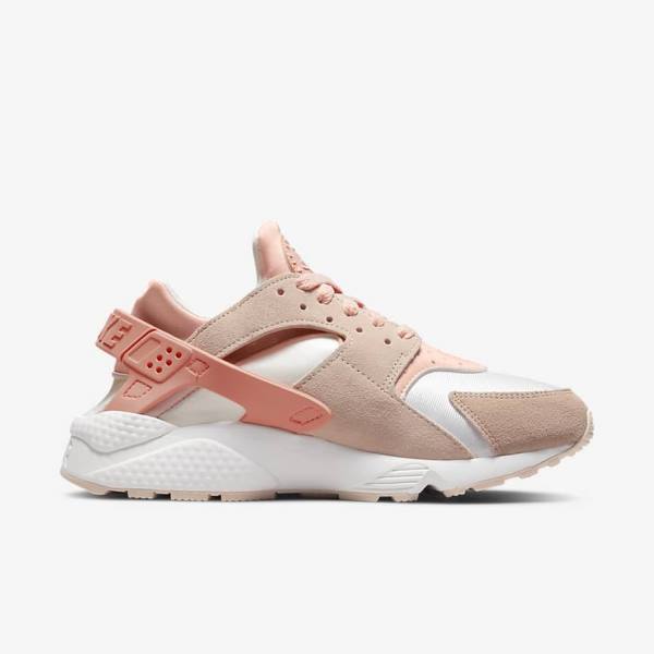 Women's Nike Air Huarache Trainers White / Khaki Grey / Light | NK187TEA