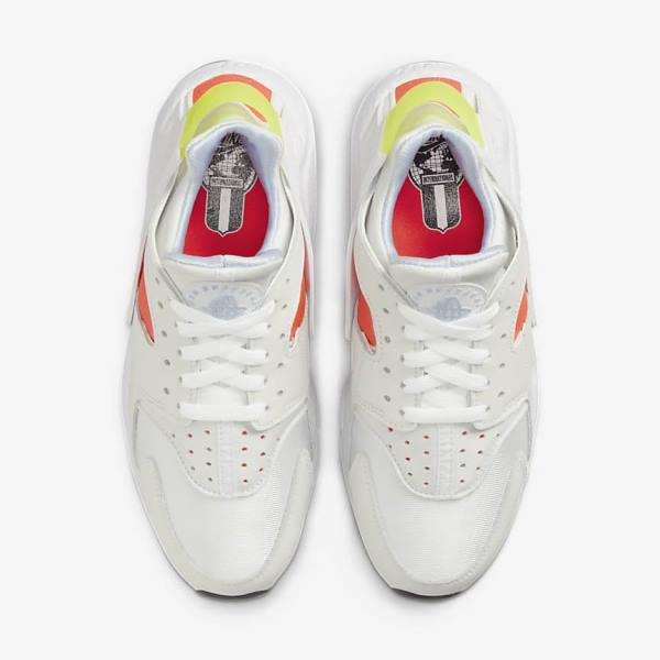 Women's Nike Air Huarache Trainers White / Light Red / Black | NK804UBS