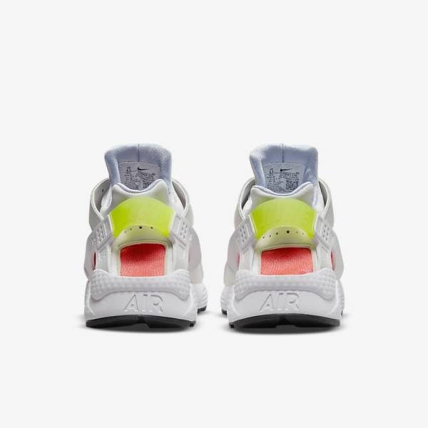 Women's Nike Air Huarache Trainers White / Light Red / Black | NK804UBS