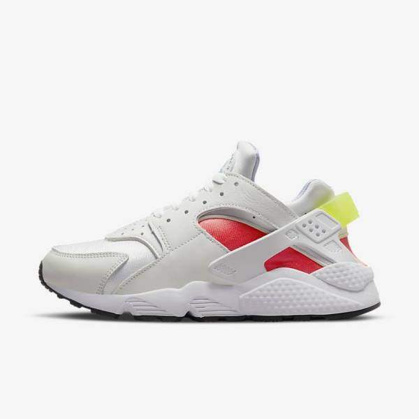 Women\'s Nike Air Huarache Trainers White / Light Red / Black | NK804UBS