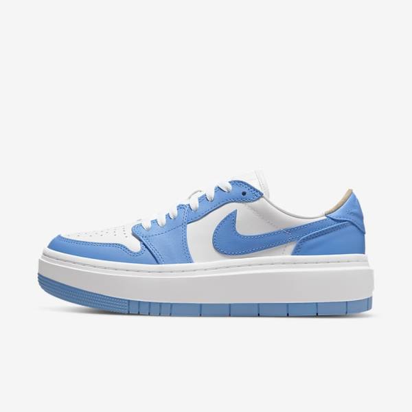 Women\'s Nike Air Jordan 1 Elevate Low SE Trainers White Black / Blue | NK532RWN