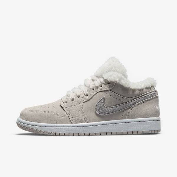 Women\'s Nike Air Jordan 1 Low SE Trainers Grey / Grey / White | NK158CQJ