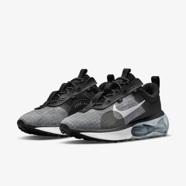 Women's Nike Air Max 2021 Trainers Black / Metal Silver / Grey / White | NK124UWD