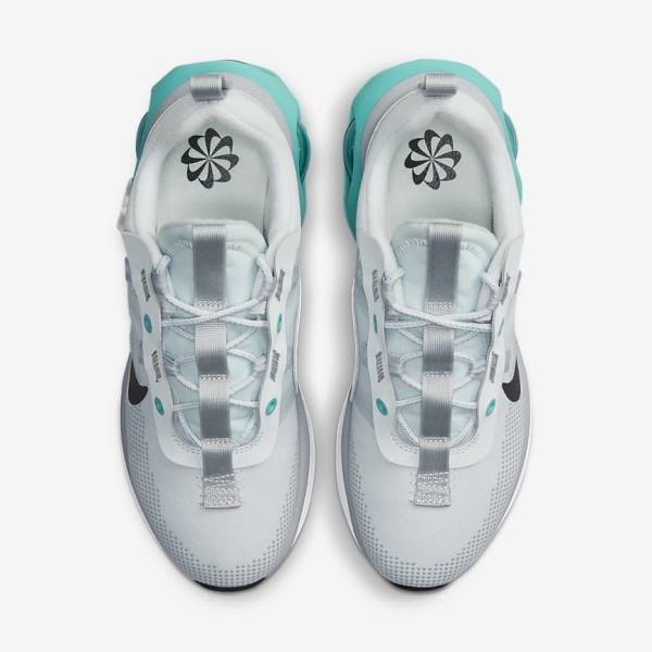 Women's Nike Air Max 2021 Trainers Platinum / Turquoise / Grey / Black | NK231ZVH