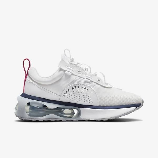 Women's Nike Air Max 2021 Trainers White / Blue / Platinum / Pink | NK683XSJ