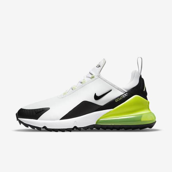 Women\'s Nike Air Max 270 G Golf Shoes White / Black | NK719ALH