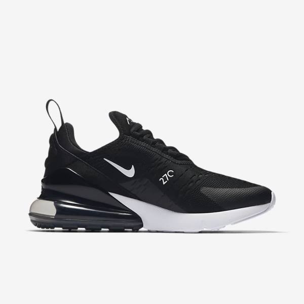 Women's Nike Air Max 270 Trainers Black / White / Dark Grey | NK726ALY