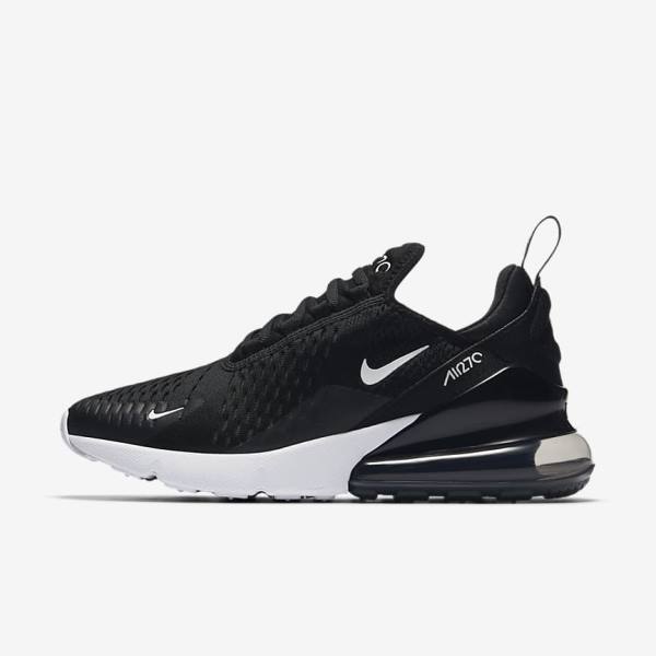 Women\'s Nike Air Max 270 Trainers Black / White / Dark Grey | NK726ALY