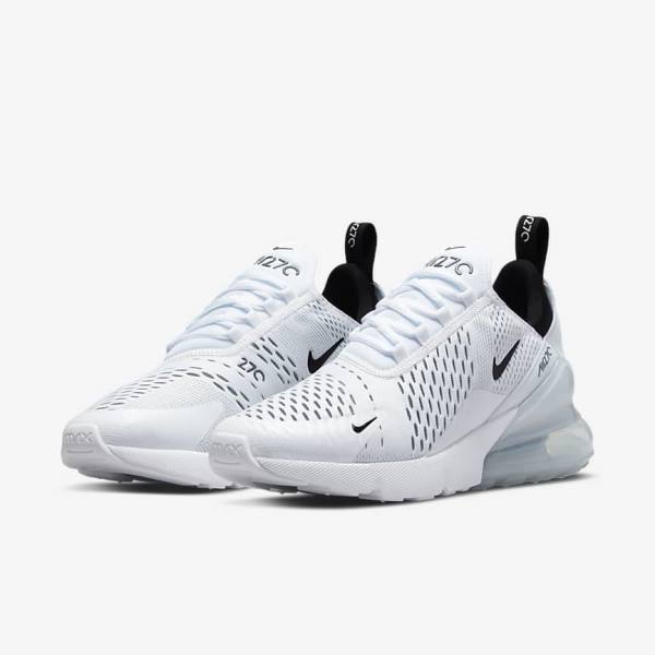 Women's Nike Air Max 270 Trainers White / Black | NK928YVJ