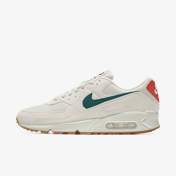 Women\'s Nike Air Max 90 By You Custom Trainers Multicolor | NK035ADU