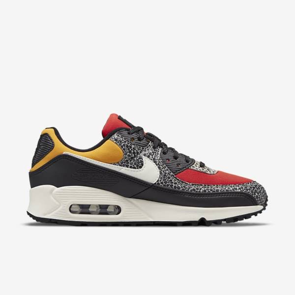 Women's Nike Air Max 90 SE Trainers Black / Red | NK950CAG