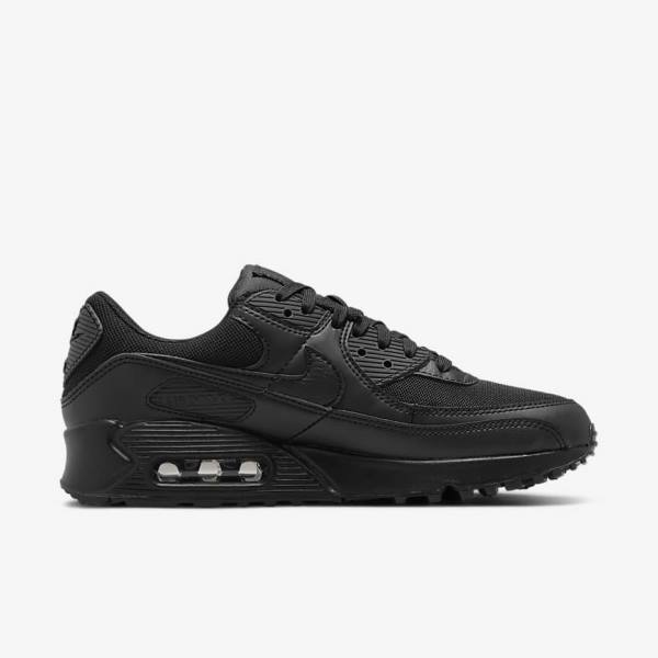 Women's Nike Air Max 90 Trainers Black | NK978FMQ