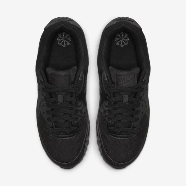 Women's Nike Air Max 90 Trainers Black | NK978FMQ