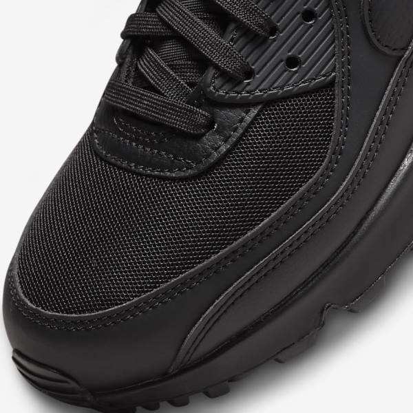 Women's Nike Air Max 90 Trainers Black | NK978FMQ