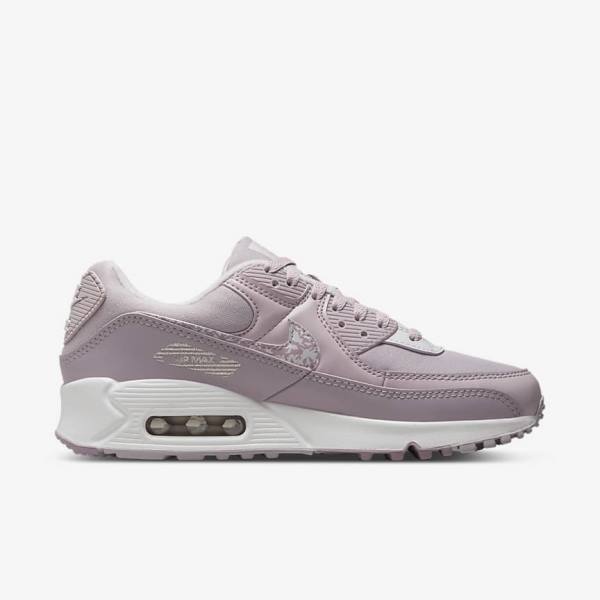 Women's Nike Air Max 90 Trainers Purple / White | NK169CAW