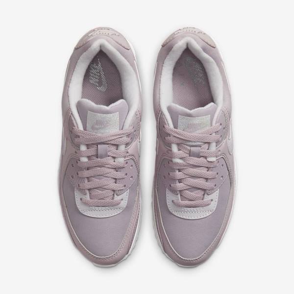 Women's Nike Air Max 90 Trainers Purple / White | NK169CAW