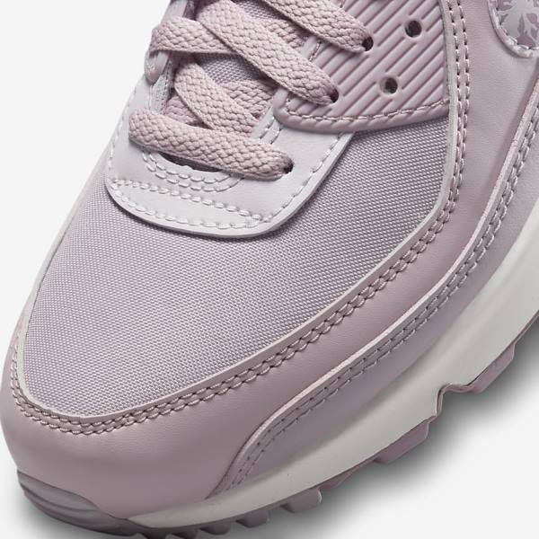 Women's Nike Air Max 90 Trainers Purple / White | NK169CAW