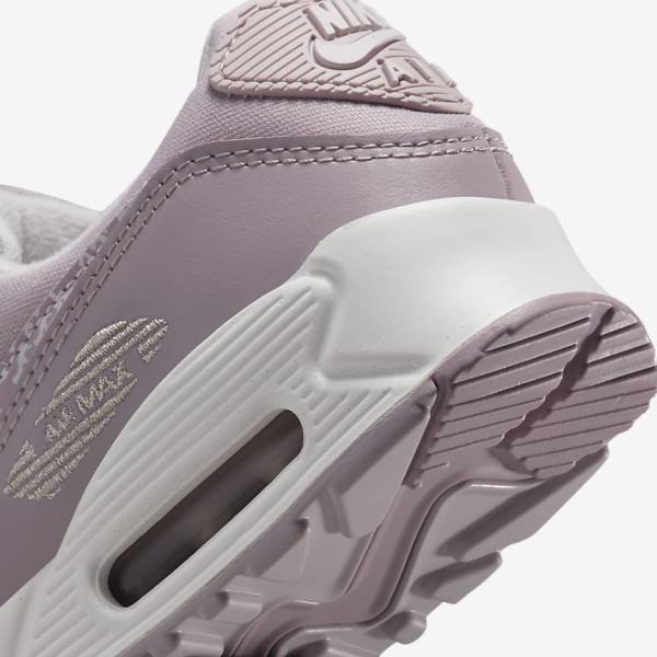 Women's Nike Air Max 90 Trainers Purple / White | NK169CAW