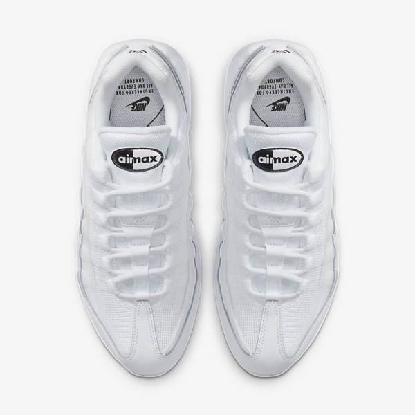 Women's Nike Air Max 95 Essential Trainers White / Black | NK849IOA