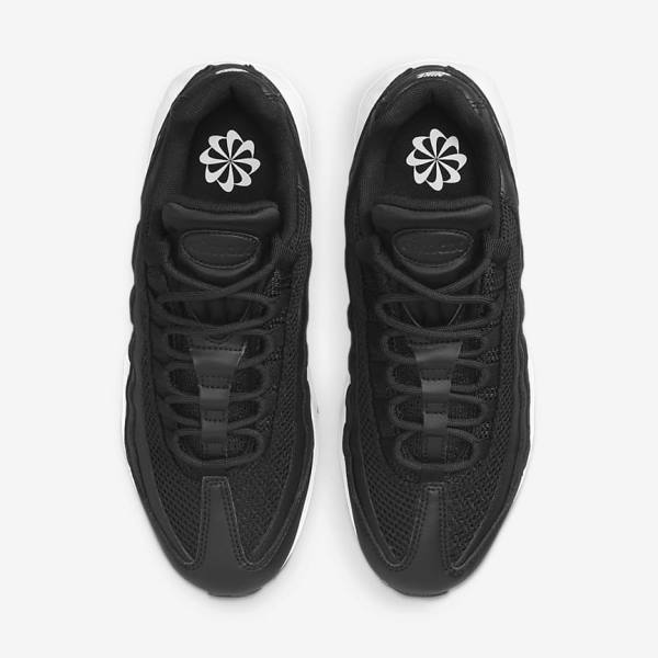 Women's Nike Air Max 95 Trainers Black / White | NK465ZJE