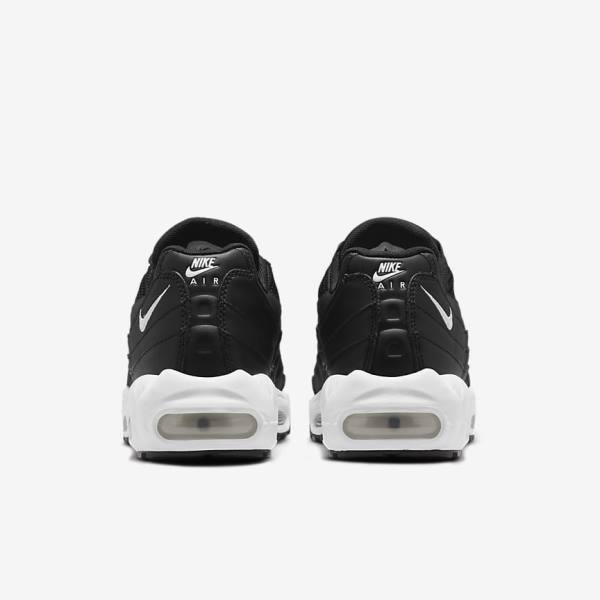 Women's Nike Air Max 95 Trainers Black / White | NK465ZJE