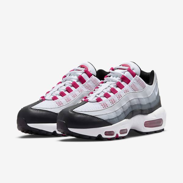 Women's Nike Air Max 95 Trainers Dark Grey / Grey / White | NK045MWD