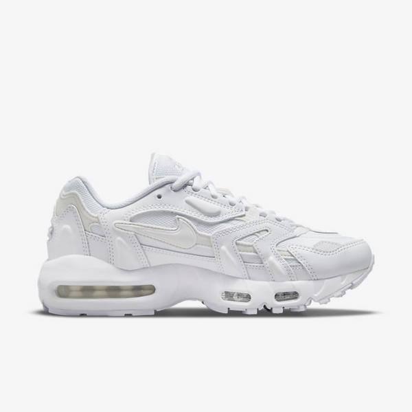 Women's Nike Air Max 96 2 Trainers White / Platinum / Metal Silver / White | NK840FRN