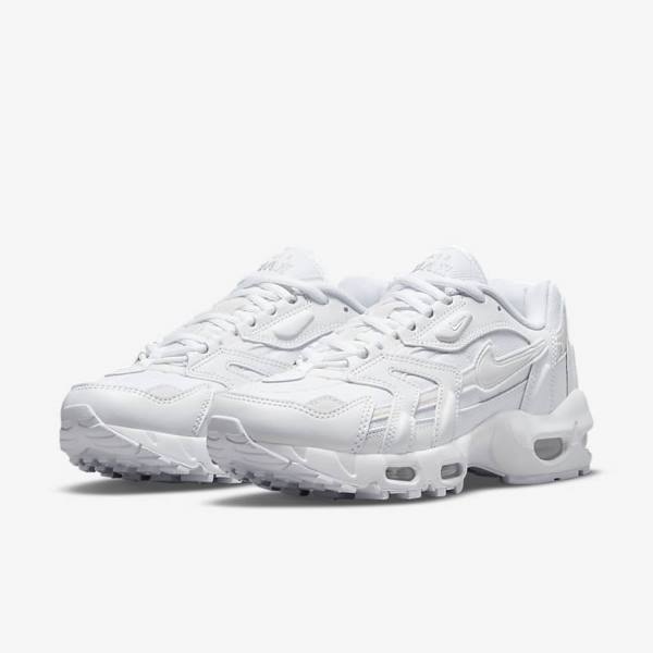 Women's Nike Air Max 96 2 Trainers White / Platinum / Metal Silver / White | NK840FRN