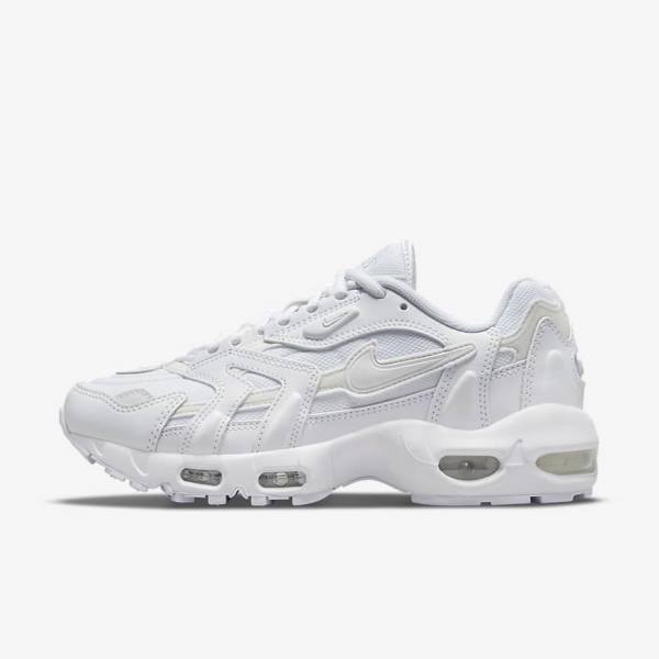 Women\'s Nike Air Max 96 2 Trainers White / Platinum / Metal Silver / White | NK840FRN