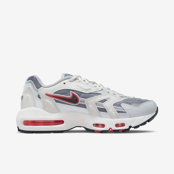 Women's Nike Air Max 96 II Trainers White / Navy | NK832YIK