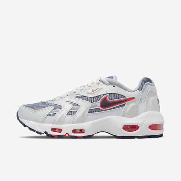 Women\'s Nike Air Max 96 II Trainers White / Navy | NK832YIK