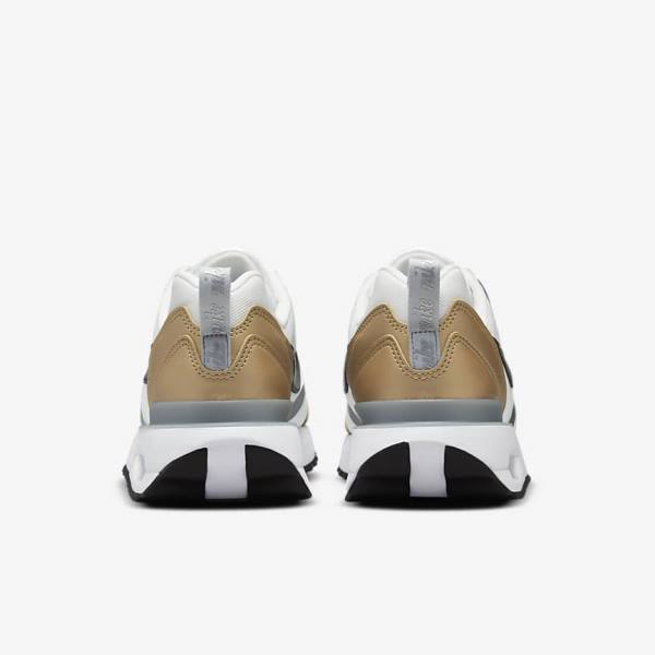 Women's Nike Air Max Dawn SE Trainers White / Metal Gold / Silver / Black | NK082UPV