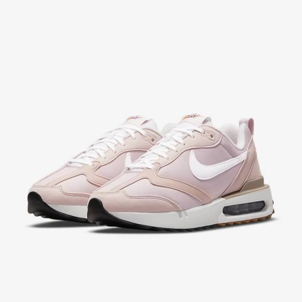 Women's Nike Air Max Dawn Trainers Pink / Black / Light Brown / White | NK431QTY