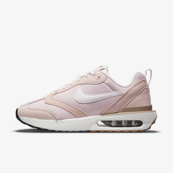 Women\'s Nike Air Max Dawn Trainers Pink / Black / Light Brown / White | NK431QTY