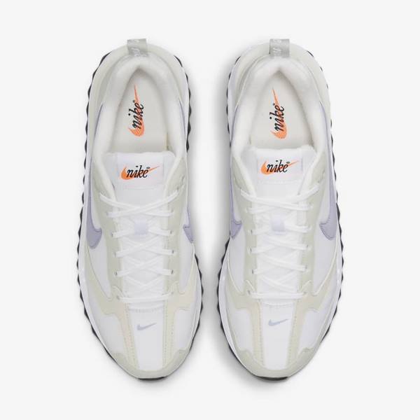 Women's Nike Air Max Dawn Trainers White / Light Beige / Black / Purple | NK915IAU