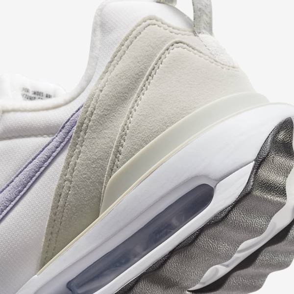 Women's Nike Air Max Dawn Trainers White / Light Beige / Black / Purple | NK915IAU