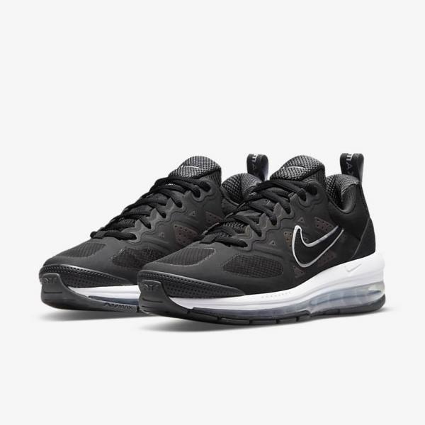 Women's Nike Air Max Genome Trainers Black / Dark Grey / White / Black | NK264EWK