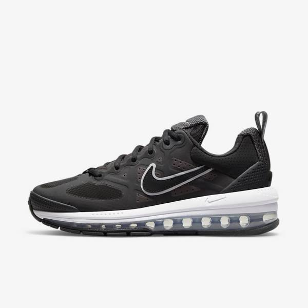 Women\'s Nike Air Max Genome Trainers Black / Dark Grey / White / Black | NK264EWK