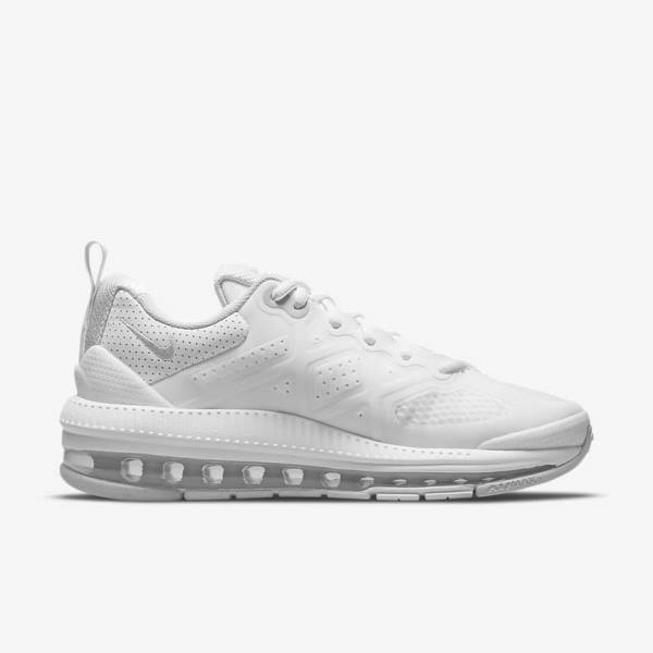 Women's Nike Air Max Genome Trainers White / Platinum / White | NK127GXB