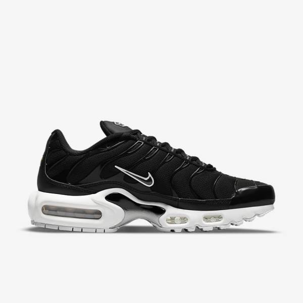 Women's Nike Air Max Plus Trainers Black / White | NK190IMD