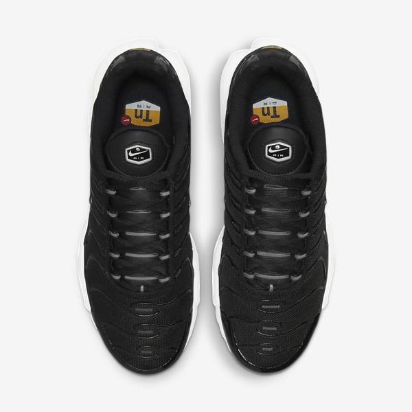 Women's Nike Air Max Plus Trainers Black / White | NK190IMD