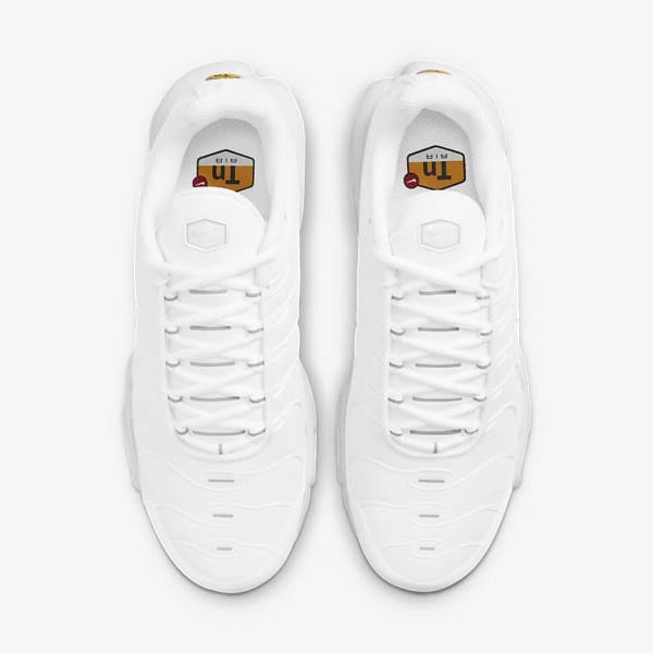 Women's Nike Air Max Plus Trainers White / Platinum / White | NK592PCT