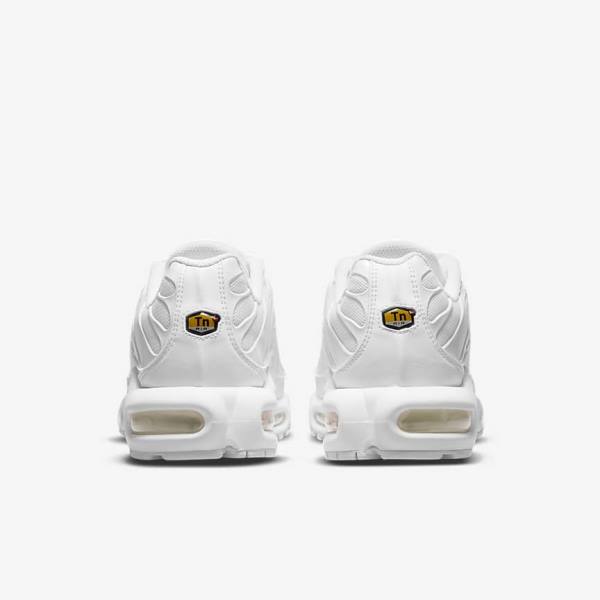 Women's Nike Air Max Plus Trainers White / Platinum / White | NK592PCT