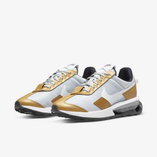 Women's Nike Air Max Pre-Day SE Trainers Platinum / Metal Gold / Metal Silver / White | NK759VNE