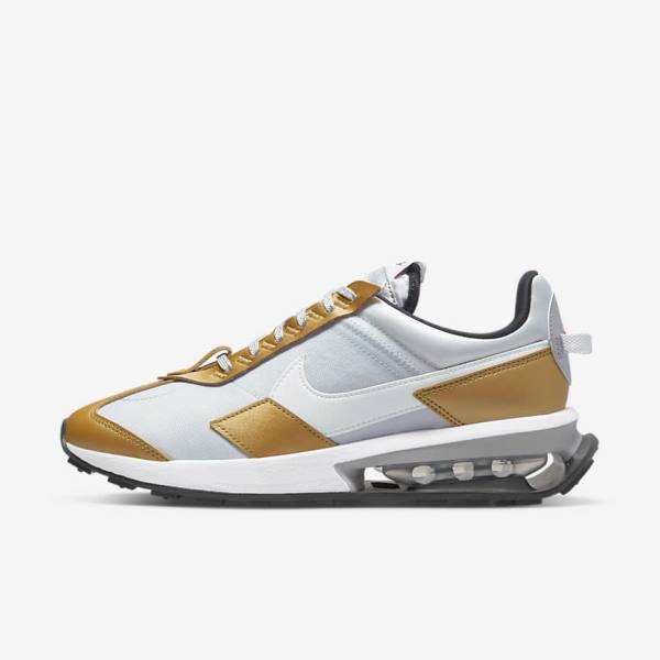 Women\'s Nike Air Max Pre-Day SE Trainers Platinum / Metal Gold / Metal Silver / White | NK759VNE