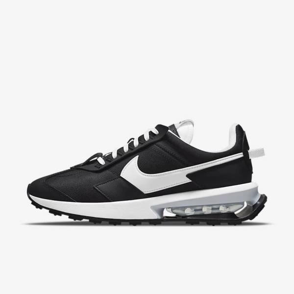 Women\'s Nike Air Max Pre-Day Trainers Black / Metal Silver / White | NK980ZUD