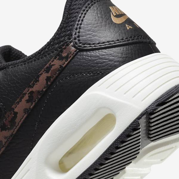 Women's Nike Air Max SC Trainers Black / Metal Gold / Brown | NK846WHT